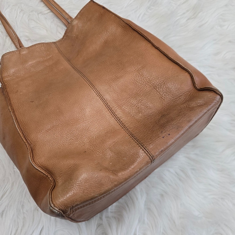 Hobo International Tan Leather Tote Bag Vintage Shoulder Bag Brown - Picture 8 of 14